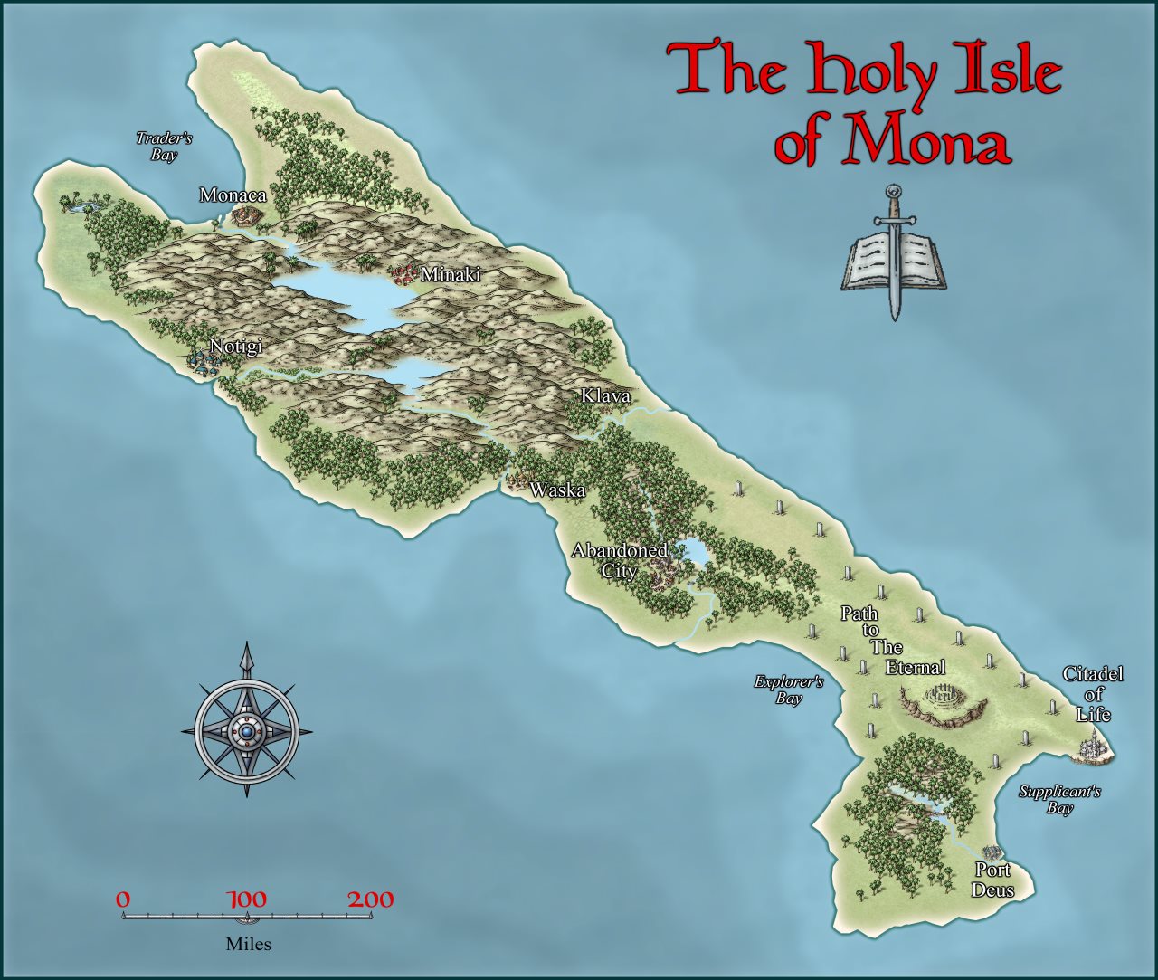 Nibirum Map: holy isle of mona by Shessar